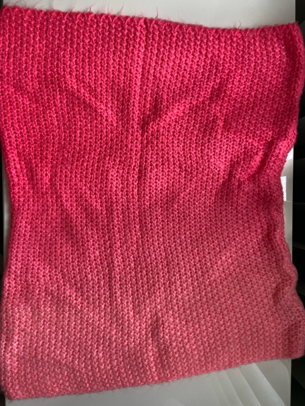 Cozy Pink Knit Infinity Scarf